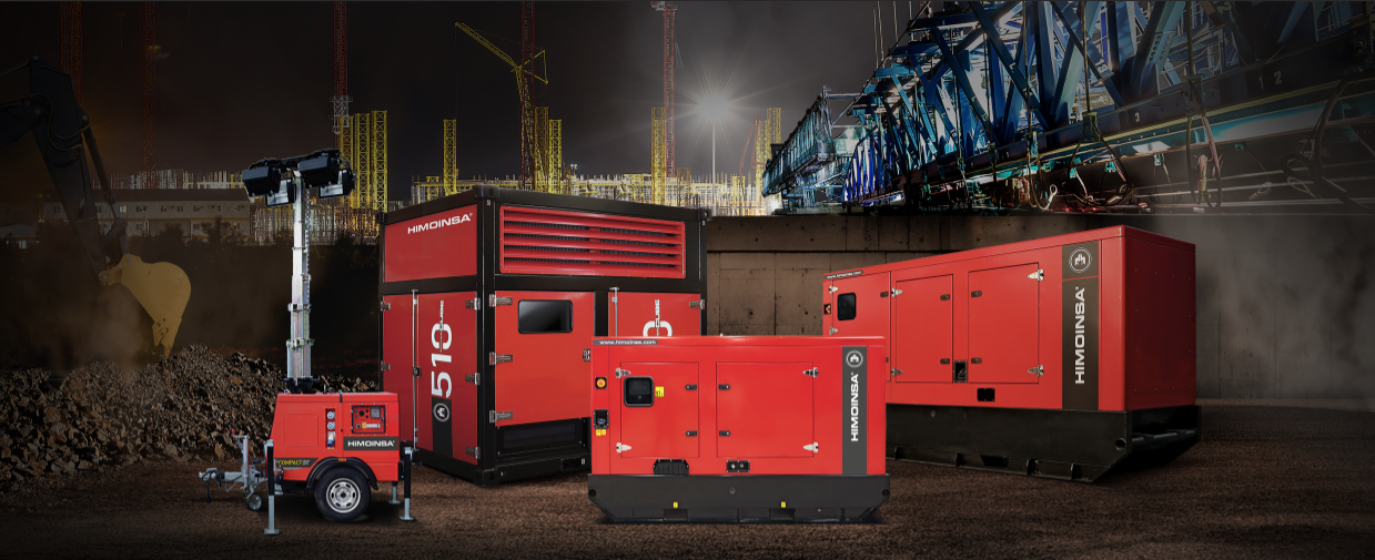 HIMOINSA exhibits its new diesel generators for the rental industry