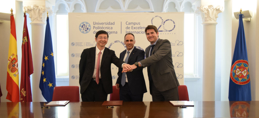 HIMOINSA and YANMAR renew their collaboration agreement with the Polytechnic University of Cartagena (UPCT)
